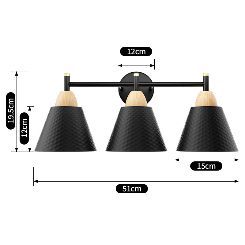 Industrial Style Three-Head Wall Lamp