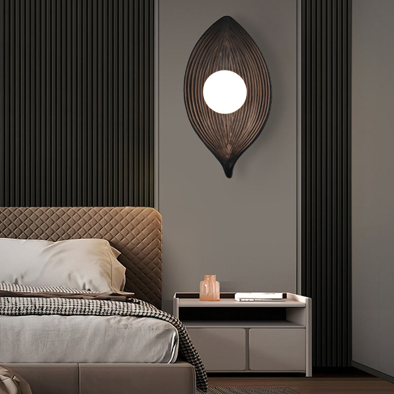 Lampada da parete in stile giapponese Nordic Zen Leaf