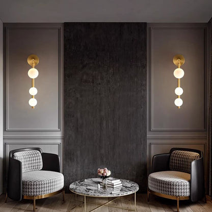 Elora Sculptural Glass Minimalist Wall Light