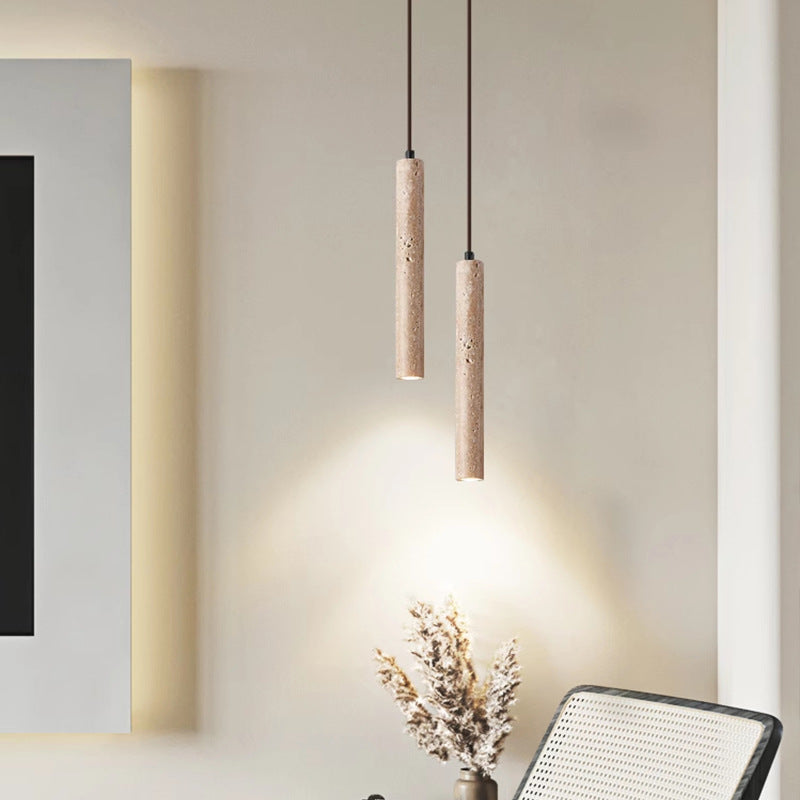 Travertine Minimalist Long Line Ceiling Lamp