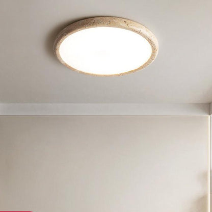 Travertine Japanese Style Ceiling Lamp