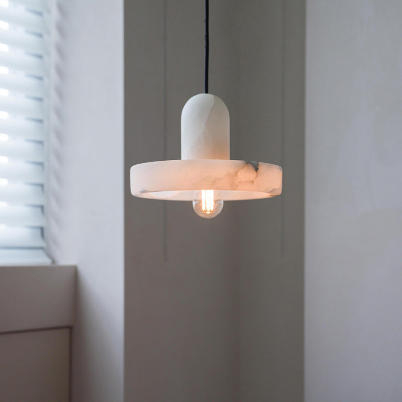 White Alabaster Marble Pendant Lamp