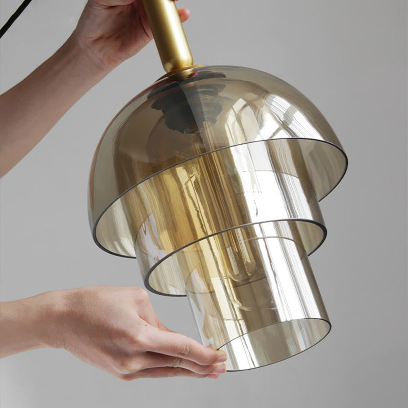 Clued Creative Minimalist Dome Glass Pendant Light