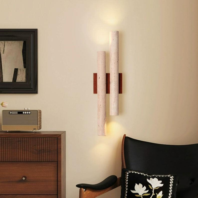 Travertine Retro Style Double Long Wall Lamp