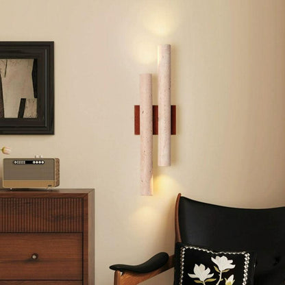 Travertine Retro Stijl Dubbele Lange Wandlamp