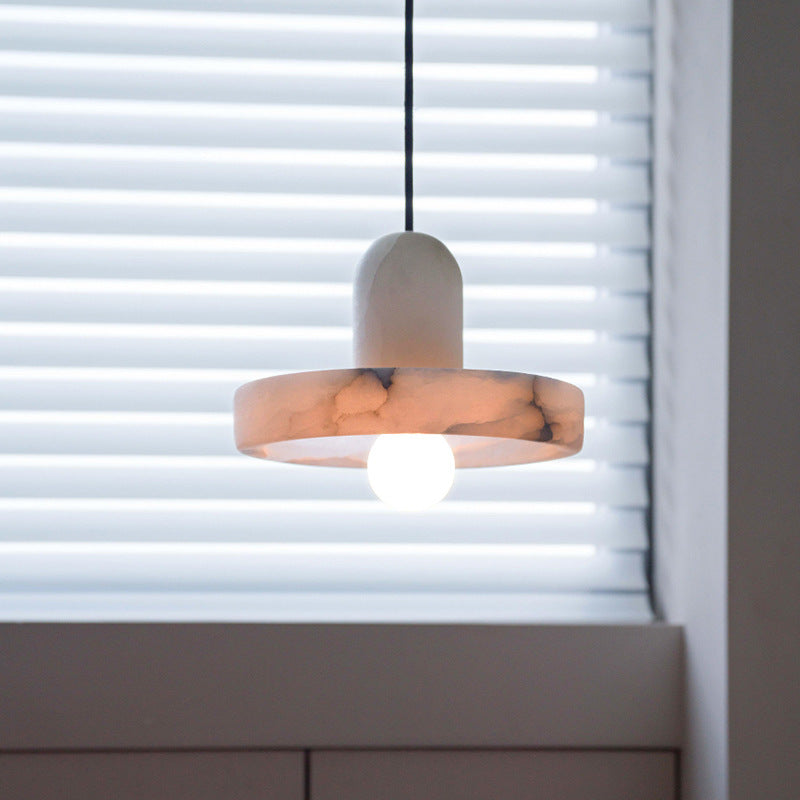 White Alabaster Marble Pendant Lamp