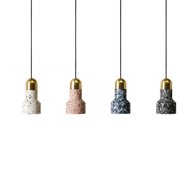 Nordic Concrete Mosaic Metal Pendant Lamp