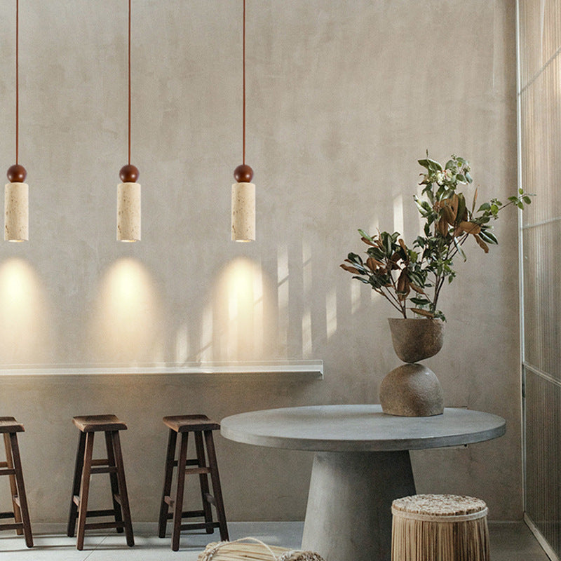 Modern Japanese Style Creative Travertine Chandelier