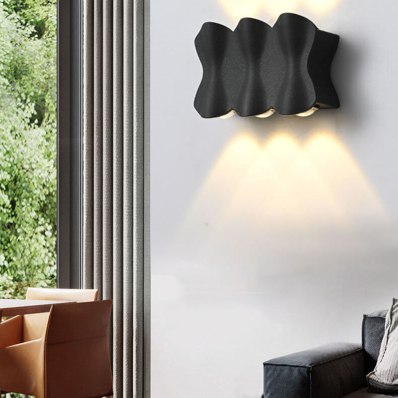 Solara - Lampes murales extérieures LED modernes étanches en aluminium