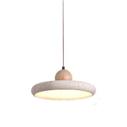 Travertinstein Wabi-Sabi Lampe