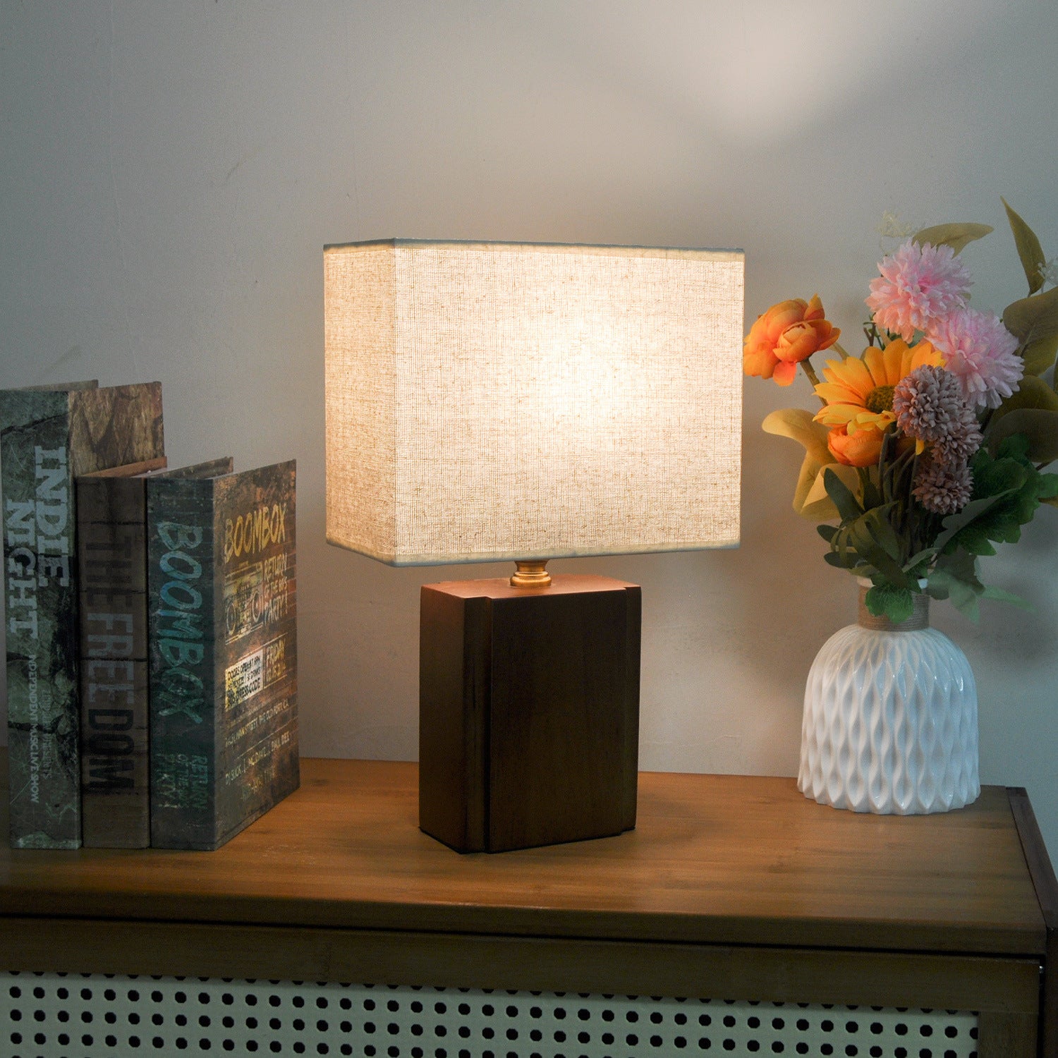 Boho Bamboo Japanese Style Table Lamp