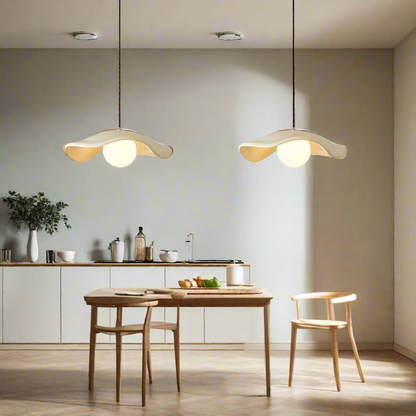Yumi Sculptural Resin Elegance Minimalist Pendant Light