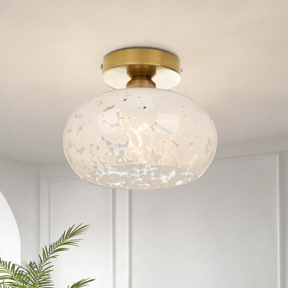 Lampe de plafond en verre Nordic Cloud