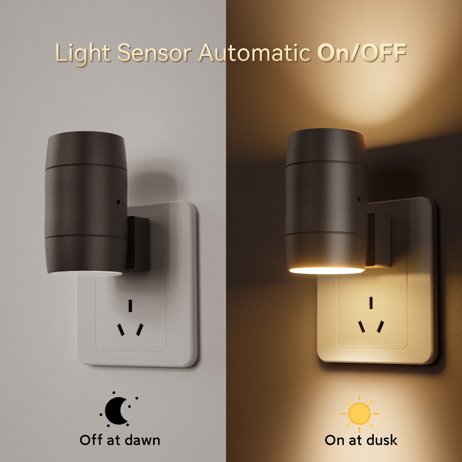 Dimmable Night Light Plug-In - Adjustable Brightness