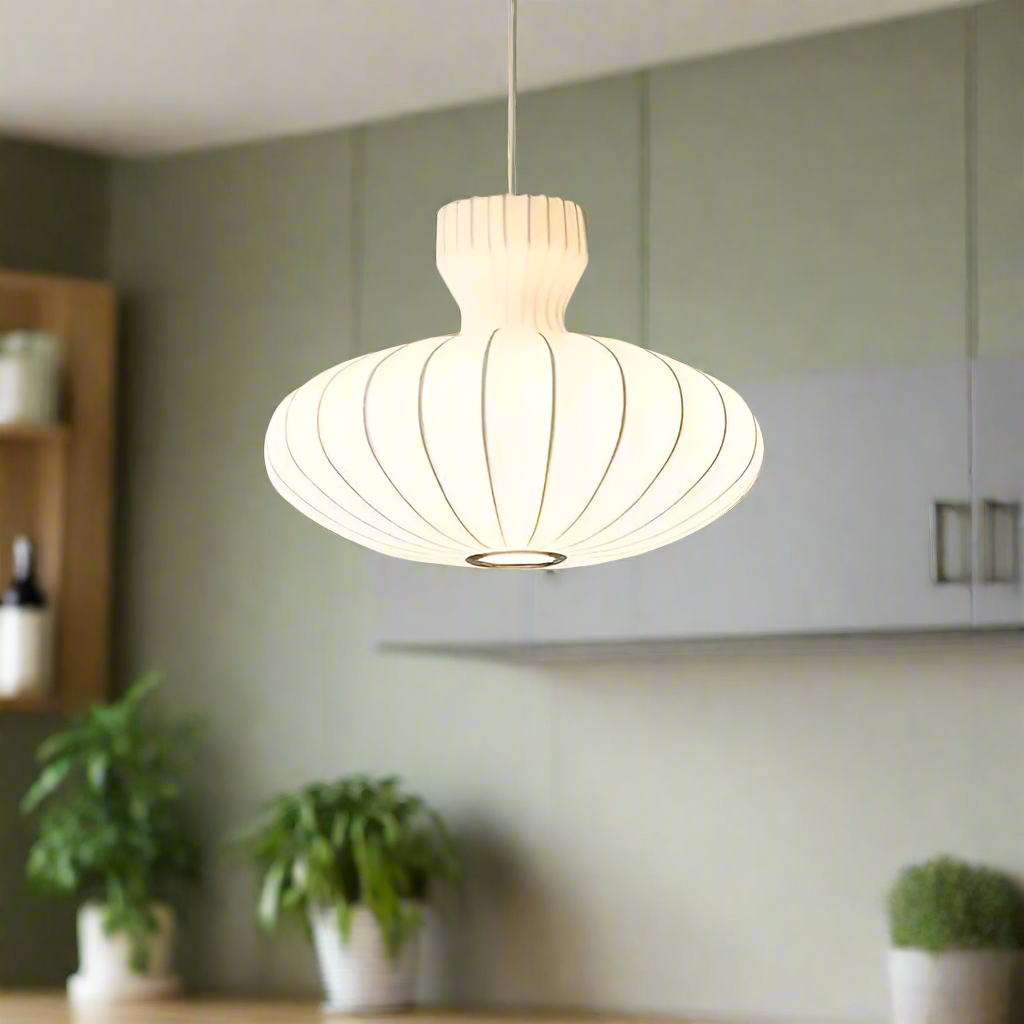 Mushin Glow Wabi-Sabi Silk Pendant Light