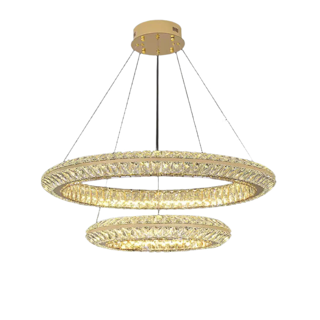 Audrey Radiant Ring Crystal Luxury Chandelier