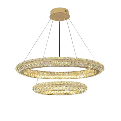 Audrey Radiant Ring Crystal Luxury Chandelier