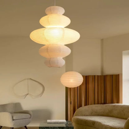 Meiji Rice Paper Japandi Pendant Light
