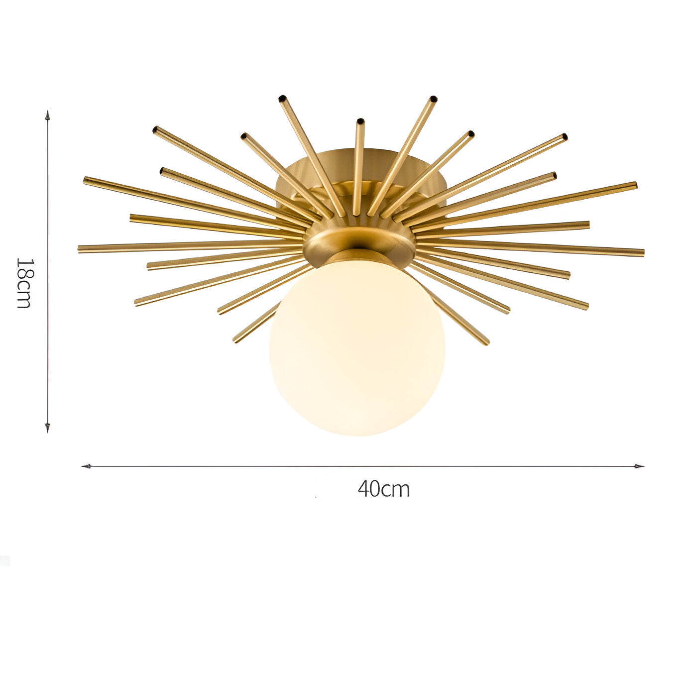 De Ethereale Zon Plafondlamp