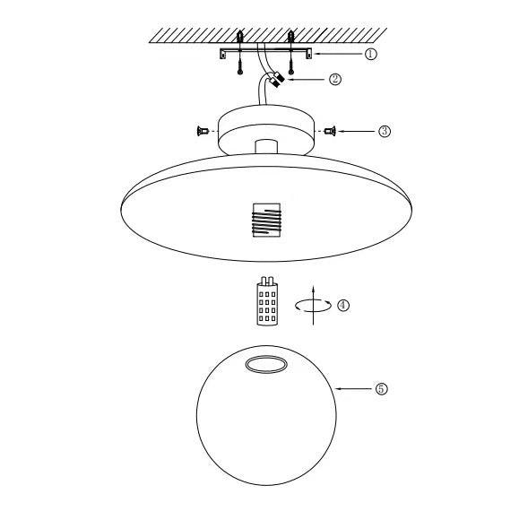 Massief Houten Cirkel Wandlamp