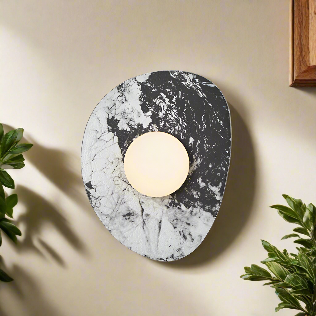 Aurora Slab Modern Nordic Marble Wall Light