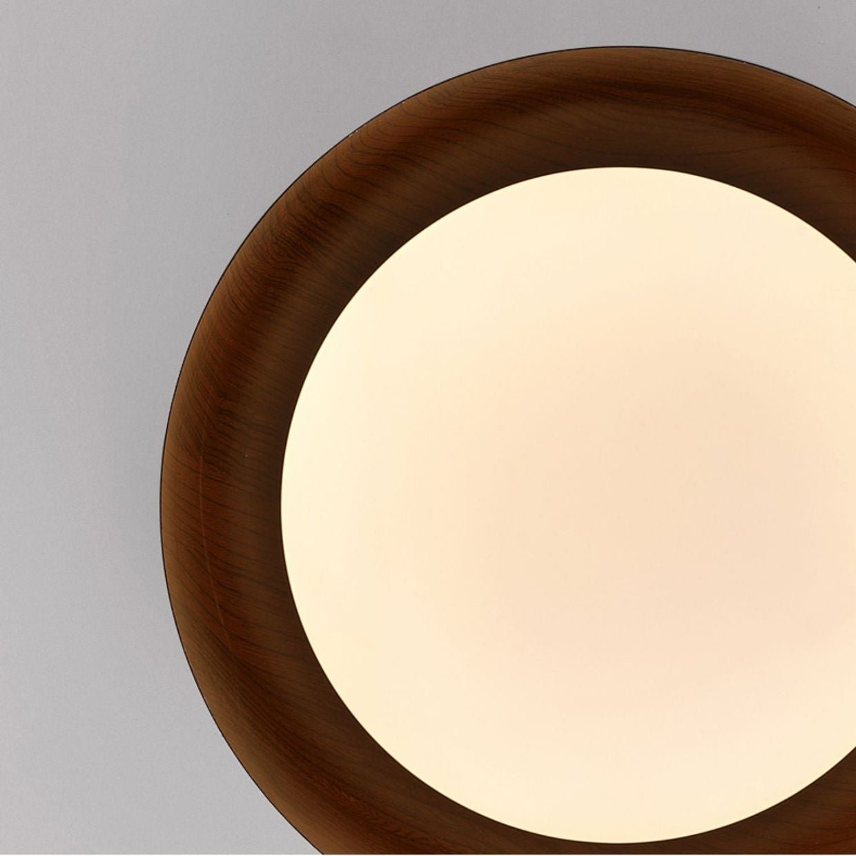 Wabi-Sabi Style Wood Grain Round Ceiling Lamp