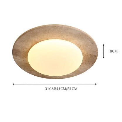 Travertine Nordic Medieval Ceiling Lamp