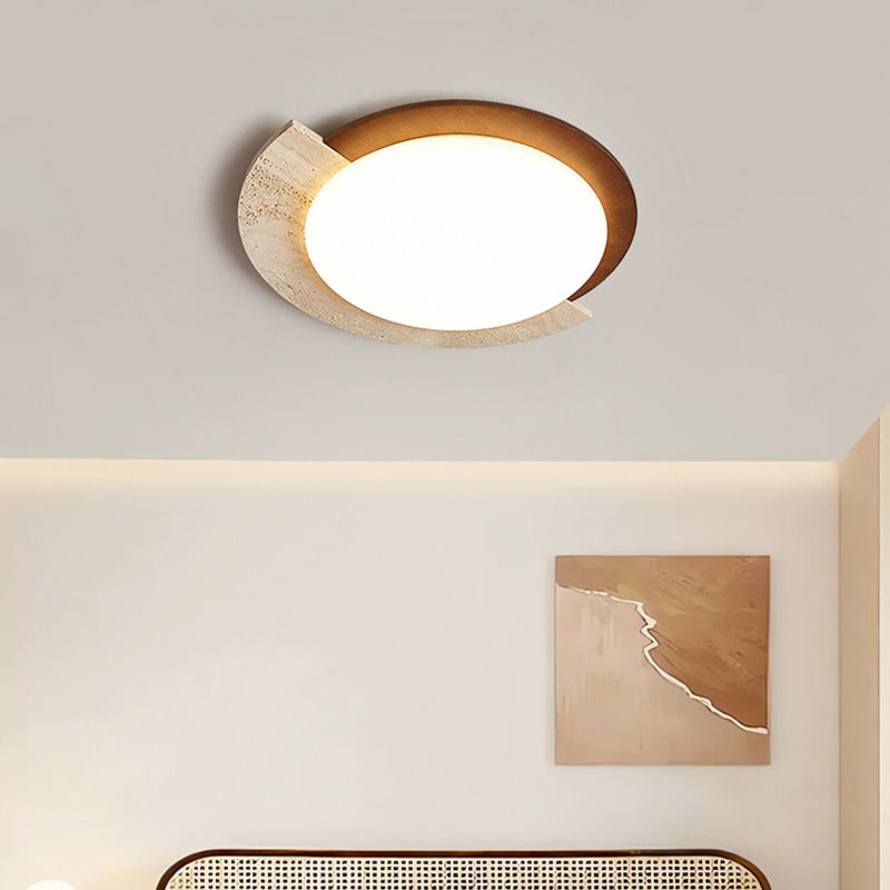 Lampada da soffitto geometrica creativa in travertino retro