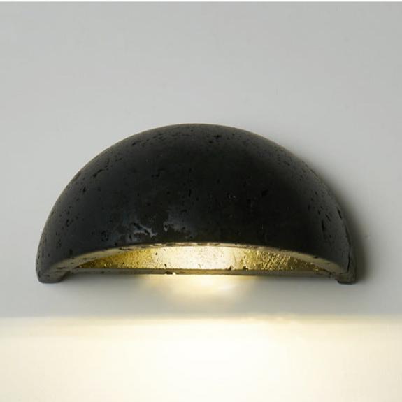 Travertine Nordic Semicircular Wall Lamp