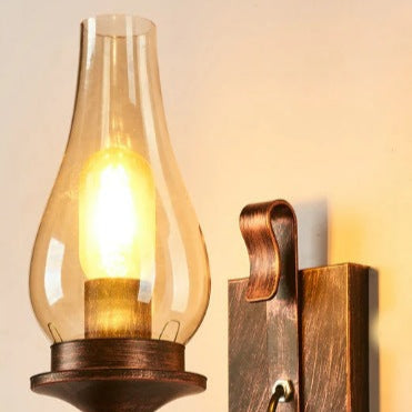 Rustic Nordic Wall Sconce Vintage Glass Wall lamp