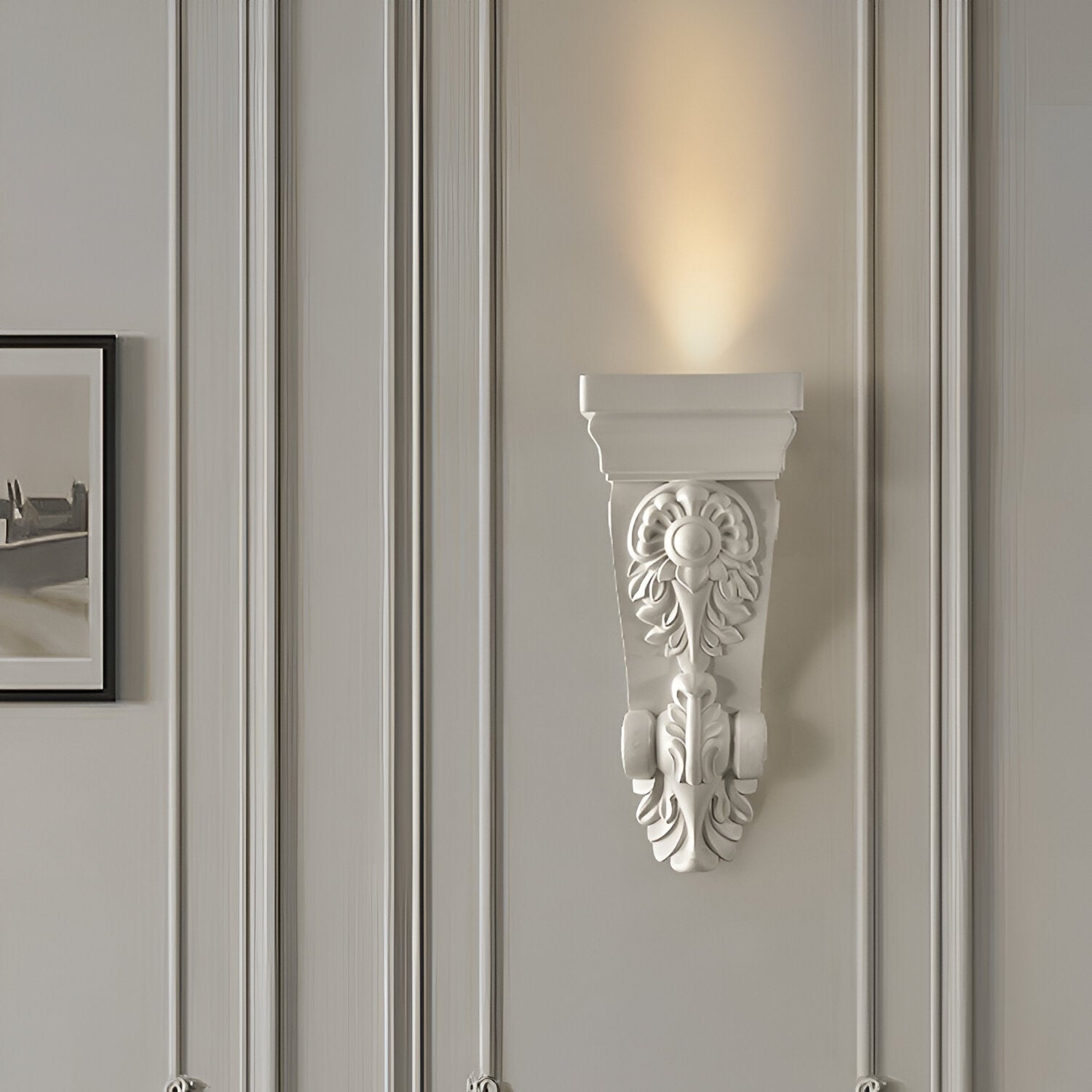 Leonardo Sculptural Plaster Retro Minimalist Wall Lamp