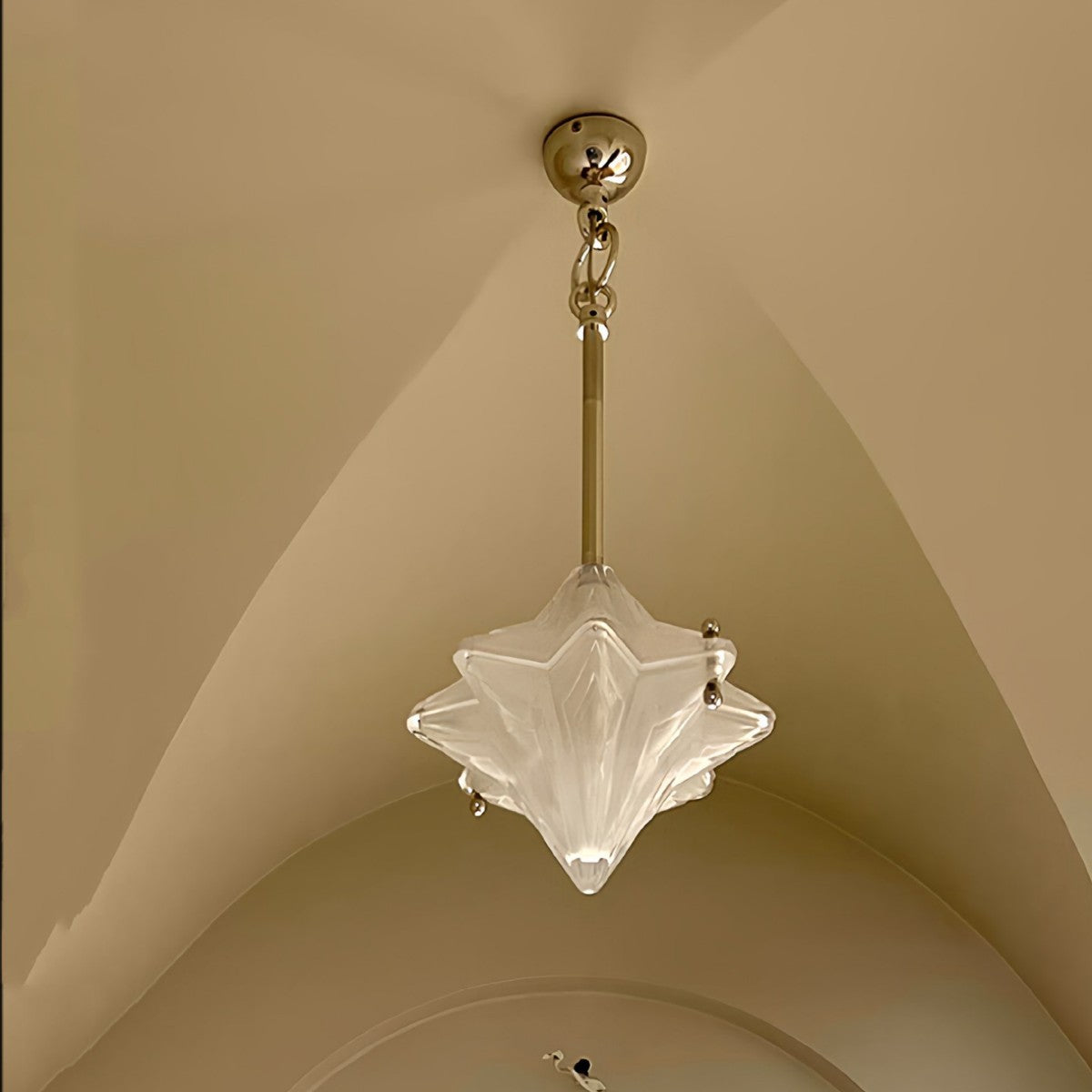 Lyra Star Modern Glass Pendant Light