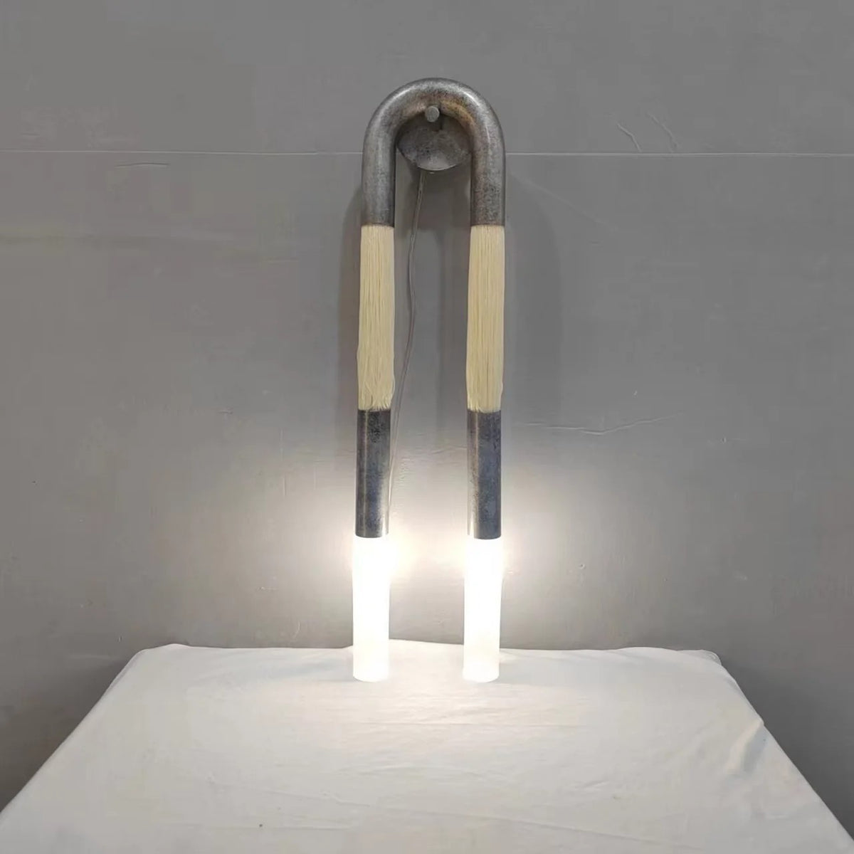 Antonia Double Head Modern Iron Artificial Horsehair Wall Light