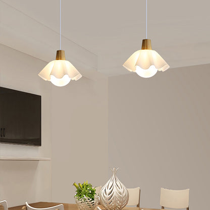 Noordse Stijl Houten Bloem Pendant Lamp