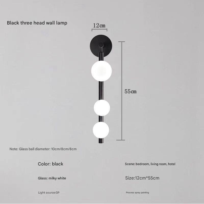 Elora Sculptural Glass Minimalist Wall Light