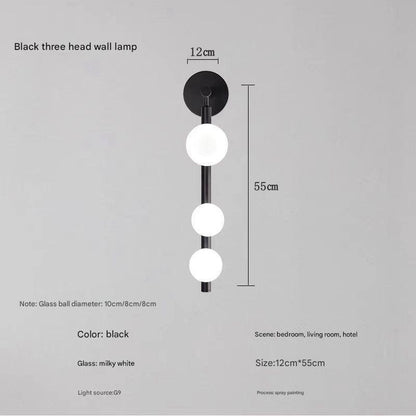 Elora Sculptural Glass Minimalist Wall Light