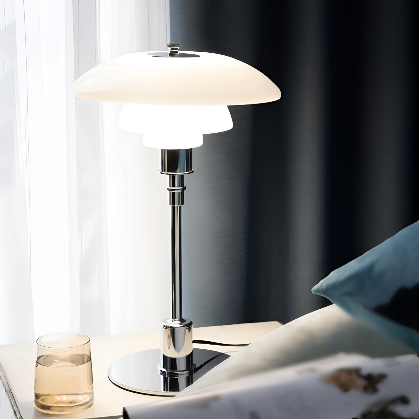 Nordic Glass Danish Table Lamp