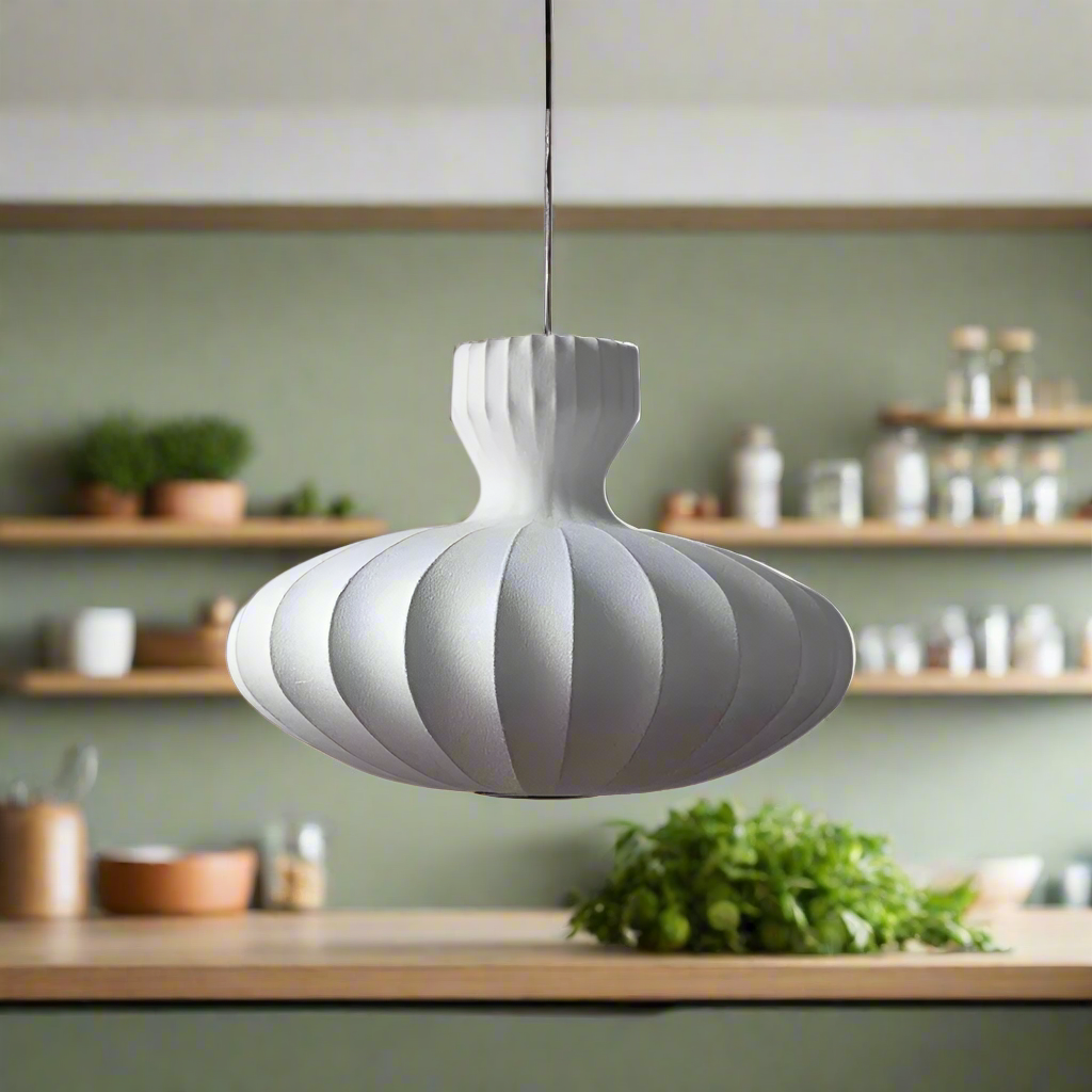 Mushin Glow Wabi-Sabi Silk Pendant Light