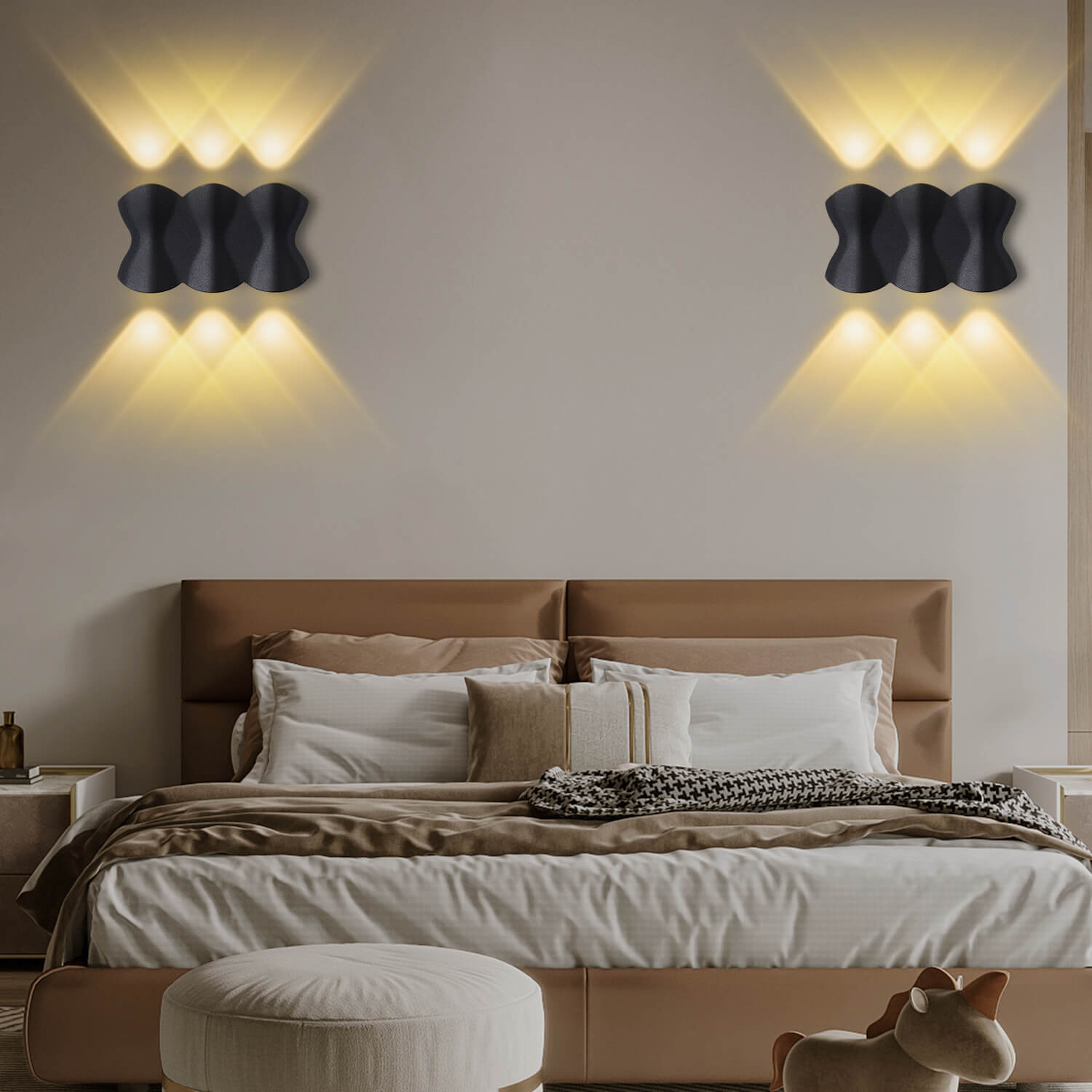 Solara - Lampes murales extérieures LED modernes étanches en aluminium