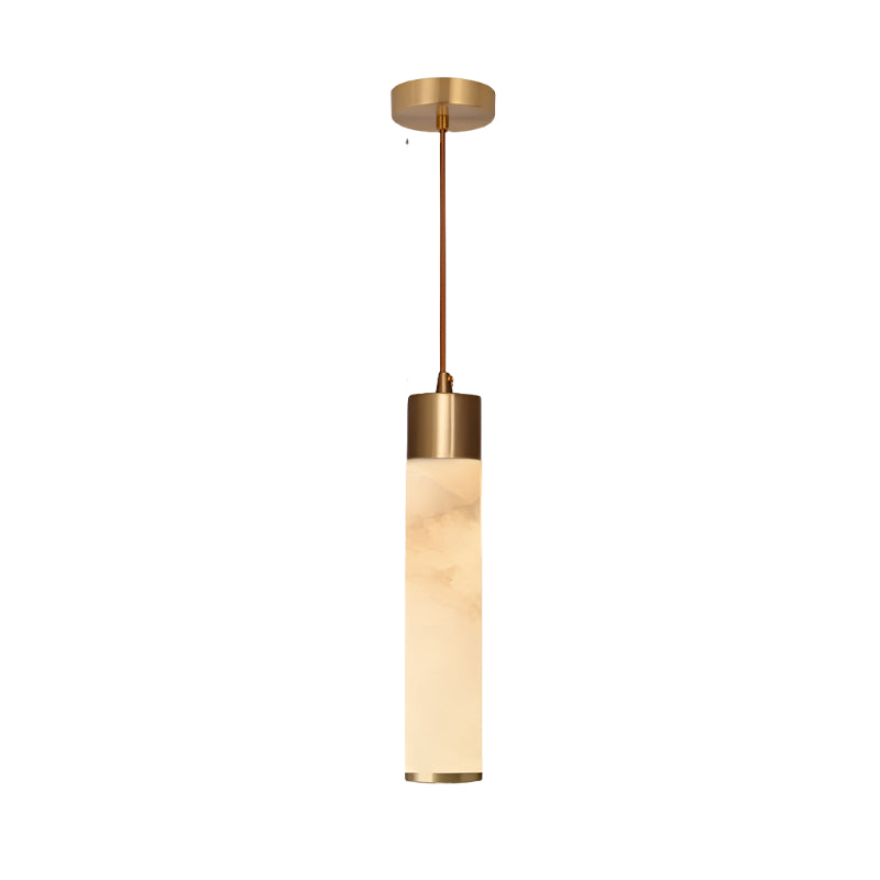Ethereal Stone Glow Sculptural Style Alabaster Pendant Light