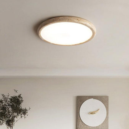 Travertine Japanese Style Ceiling Lamp