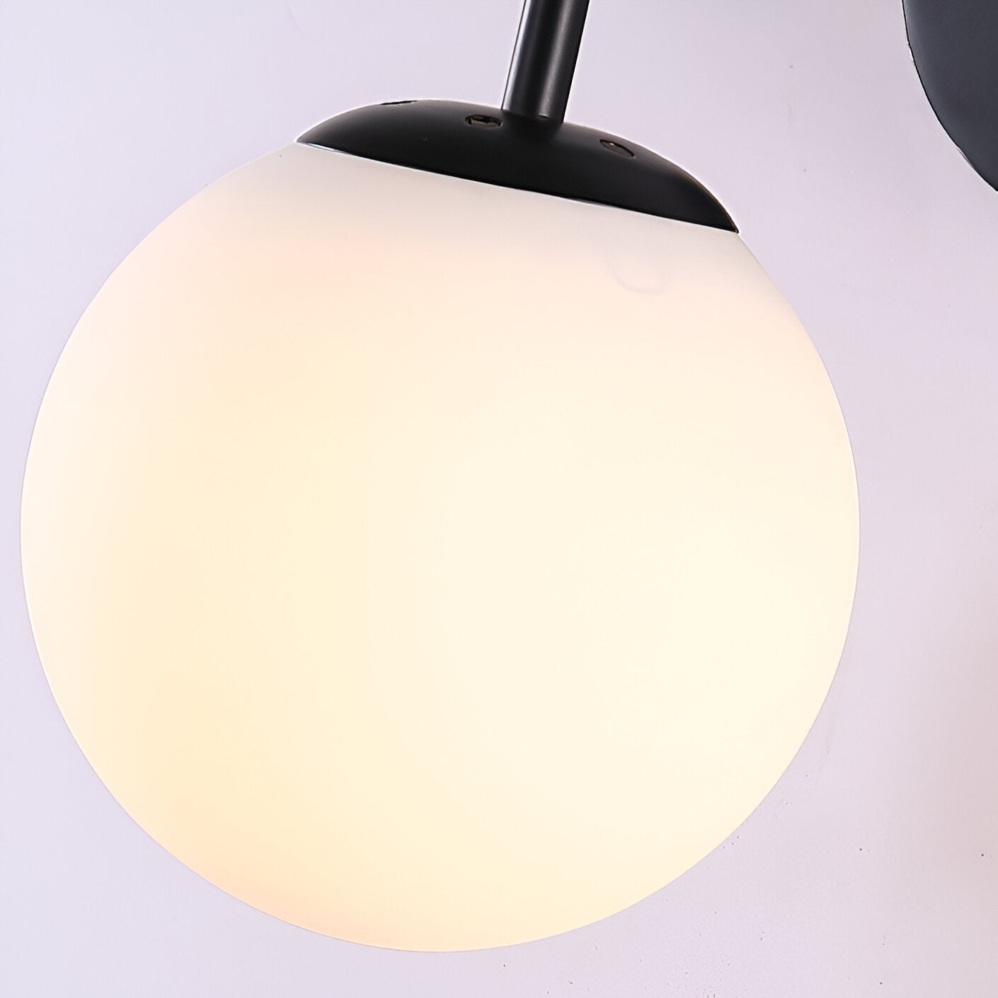 Modern Retro Rippled Glass Sphere Wall Lamp