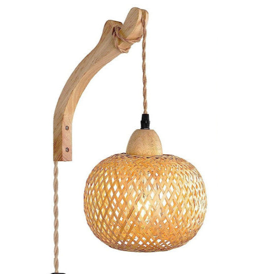 Pastoral Hemp Rope Bamboo Wall Light