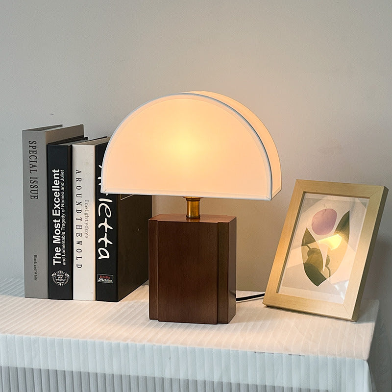 Half Moon Wabi Sabi Style Table Lamp