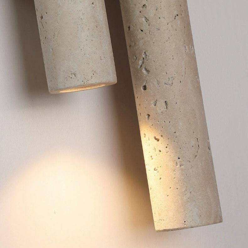 Travertine Retro Style Double Long Wall Lamp