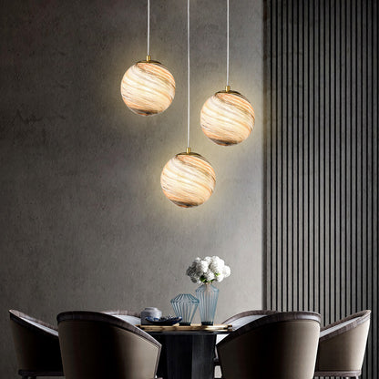 Jupiter Japandi Glass Pendant Light