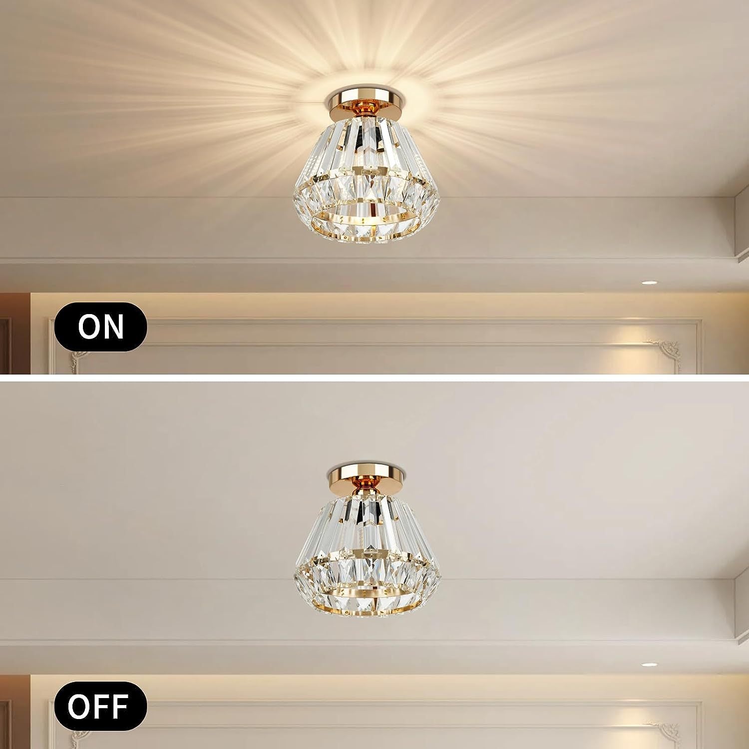 Luxury Nordic Crystal Ceiling Lamp