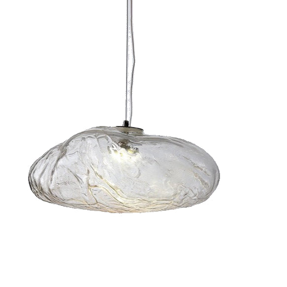 Fiberglass Clouds Minimalist Glass Pendant Light