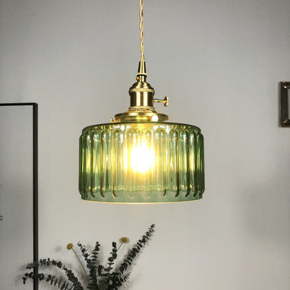 Celeste Glass Vintage Glow Glass Pendant Light