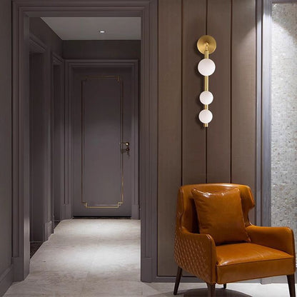 Elora Sculptural Glass Minimalist Wall Light